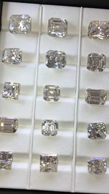 Moissanite Wholesale Price rectangle loose stones DEF Color VVS diamond moissanite jewelry sets pendant bracelets gem