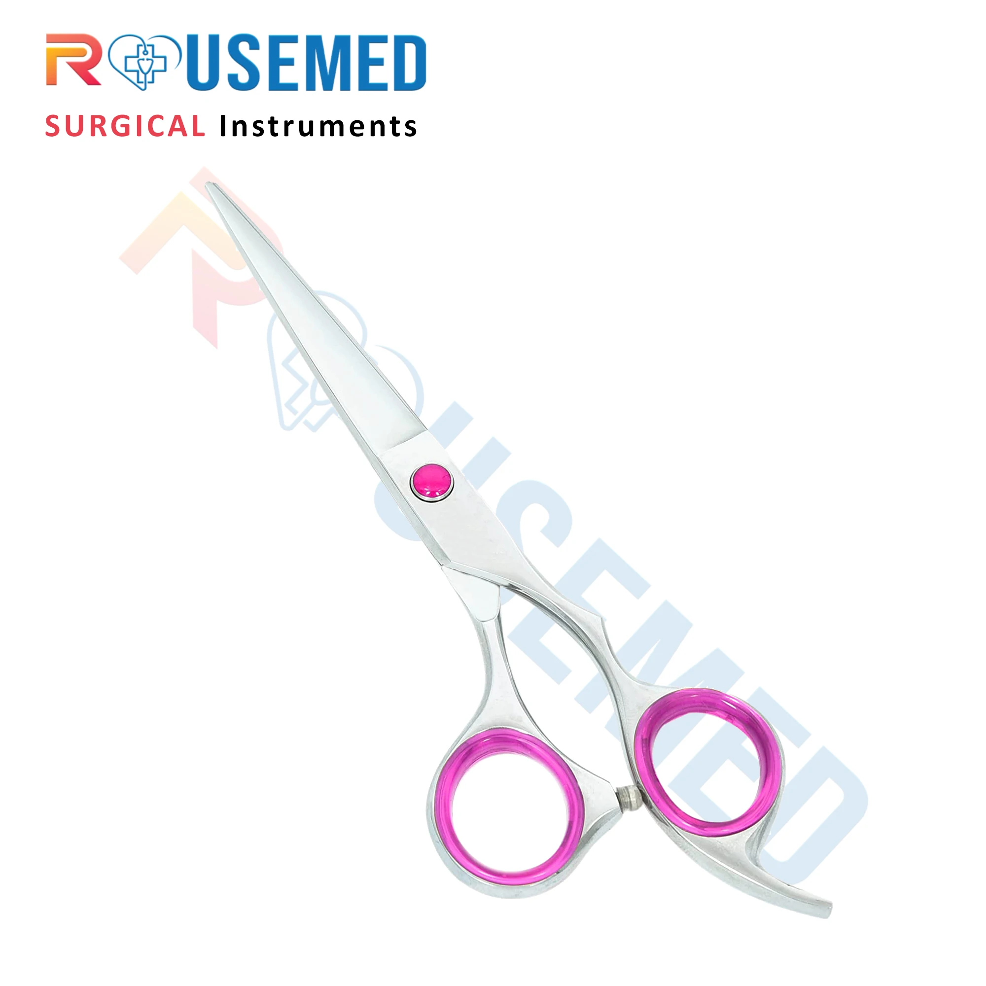 ROUSEMED Barber Scissors Stainless Steel Facial Small Grooming Hair Scissors Haircutting Scissors