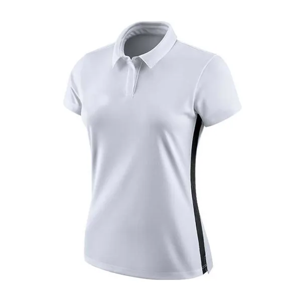 Custom Logo Lady Short Sleeve Polo T-Shirt 14 Zip Neck Women Polo T-Shirt Clothes Blank Ladies Sport Polo T-shirts