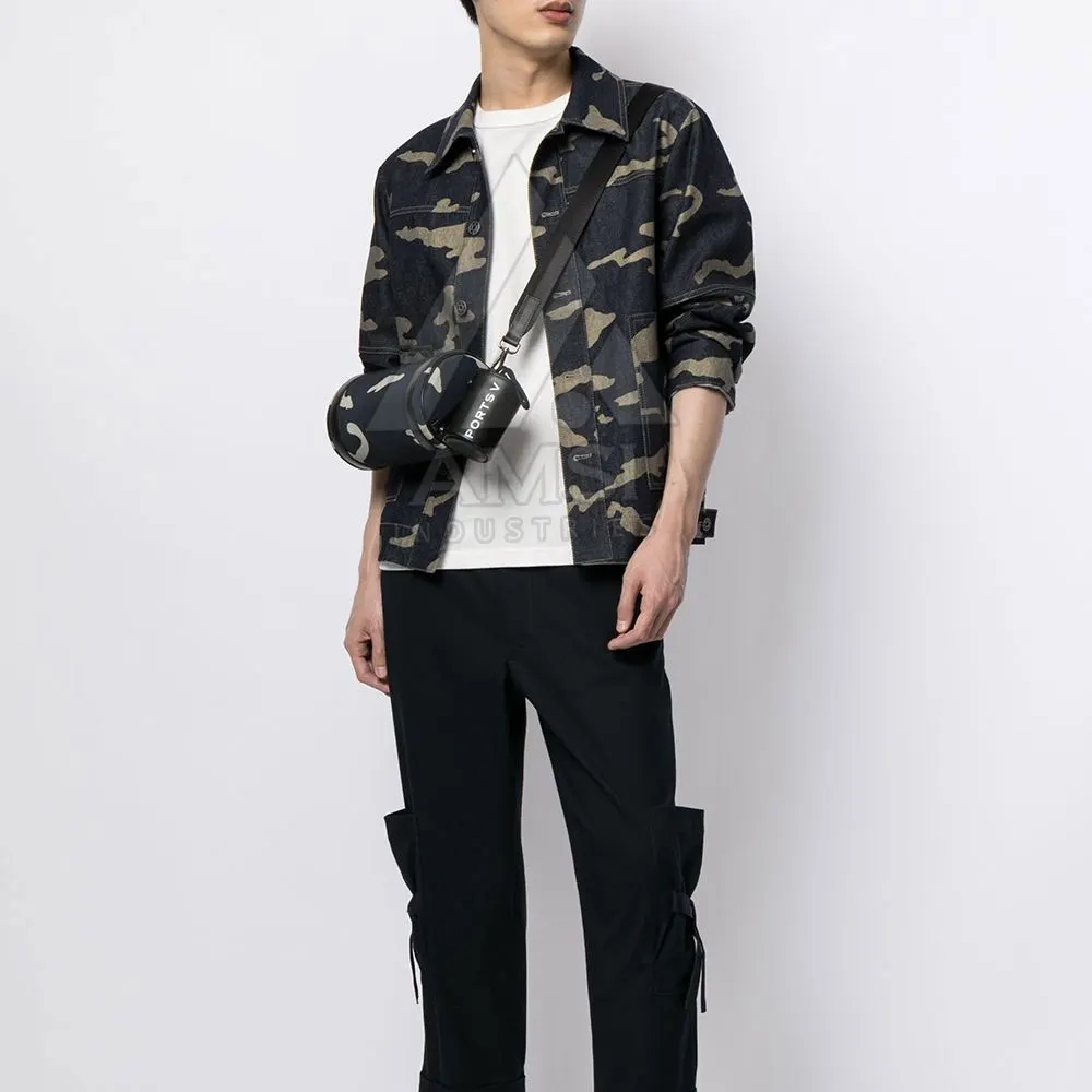 OEM Outdoor Wear Slim Fit Men Jean Jacket Covered Button Up Men Full Sleeves Jeans Jacket In High Quality