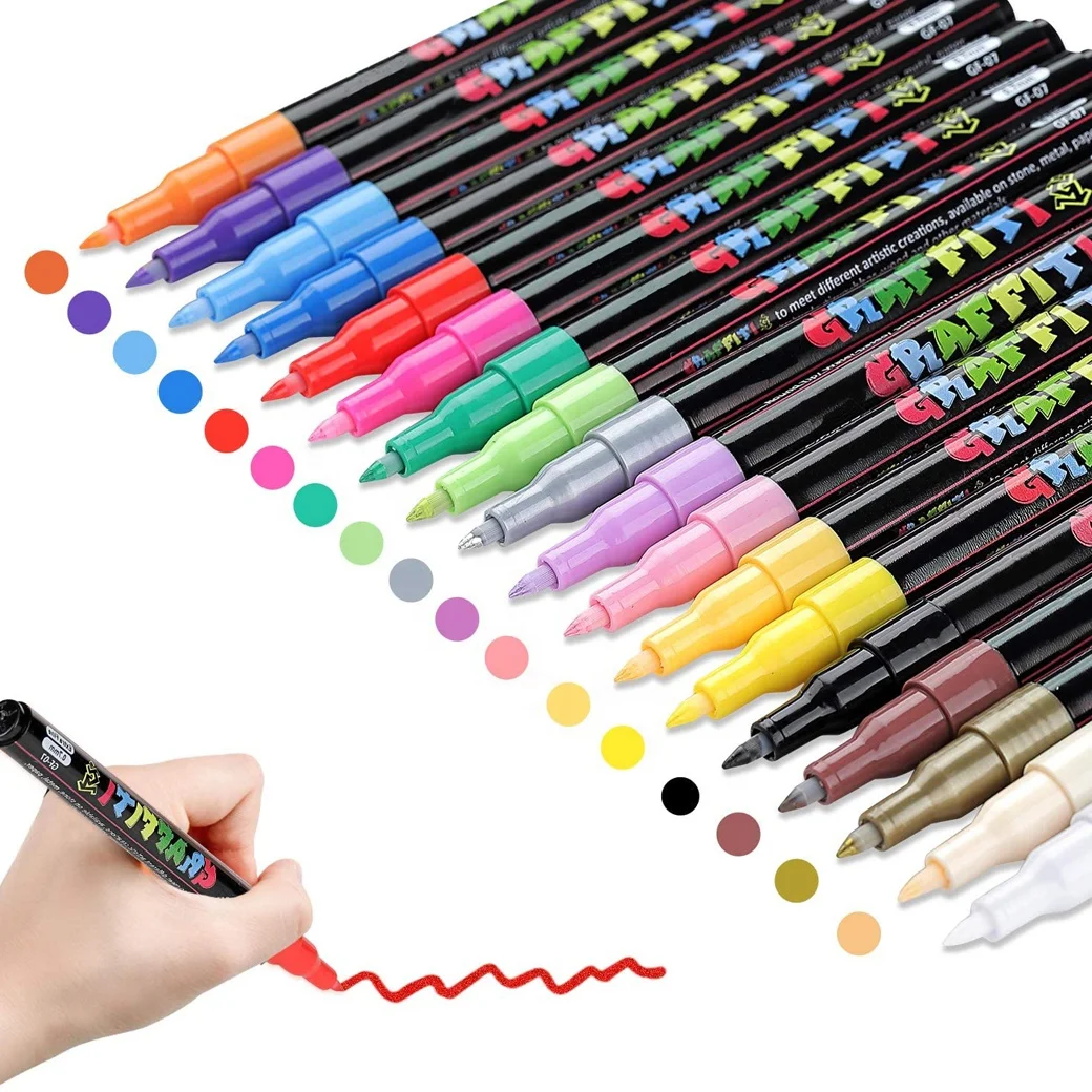 Лучшие акриловые ручки для рисования Posca Artistro маркеры