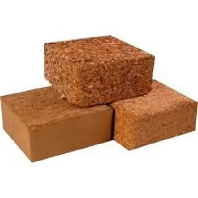 Wholesale Factory Cocopeat bricks - 30x30x10cm, 5kg per piece, Low EC value, coco coir bricks, 60L after the soaking treatment