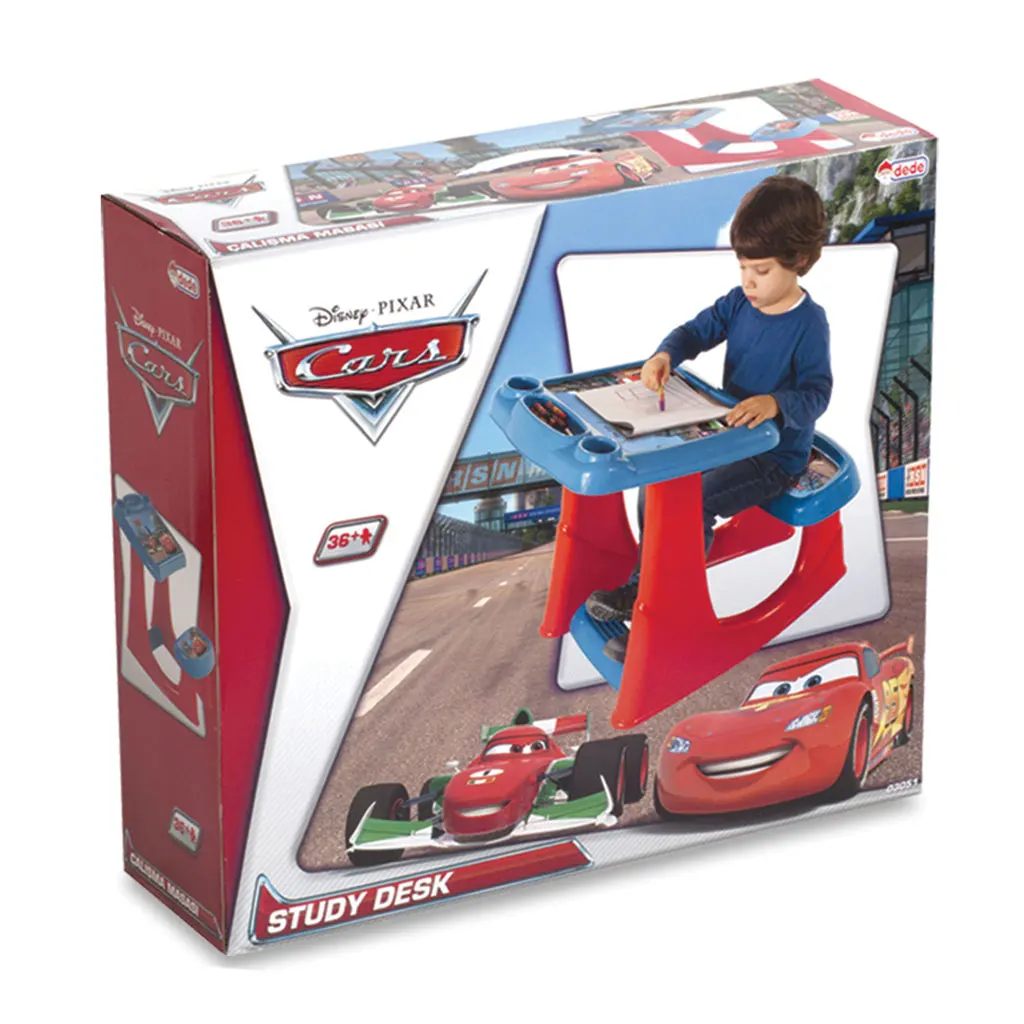 Cars Table and Chair are Combined Children Study Desk Kids Study Table Child Plastic Stool for Children During Toy European