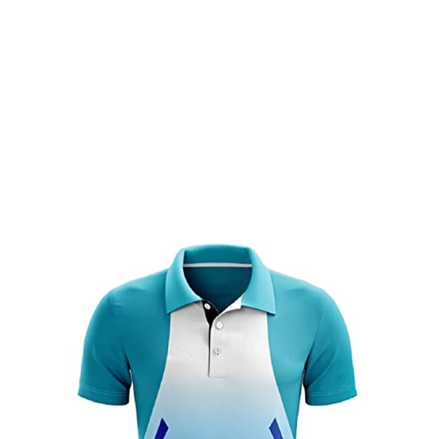 Hot Seller Make Your Own Design And Logo Cricket Uniforms Sublimated Polo Shirt Cricket Wear Custom Plain Cricket Uniform