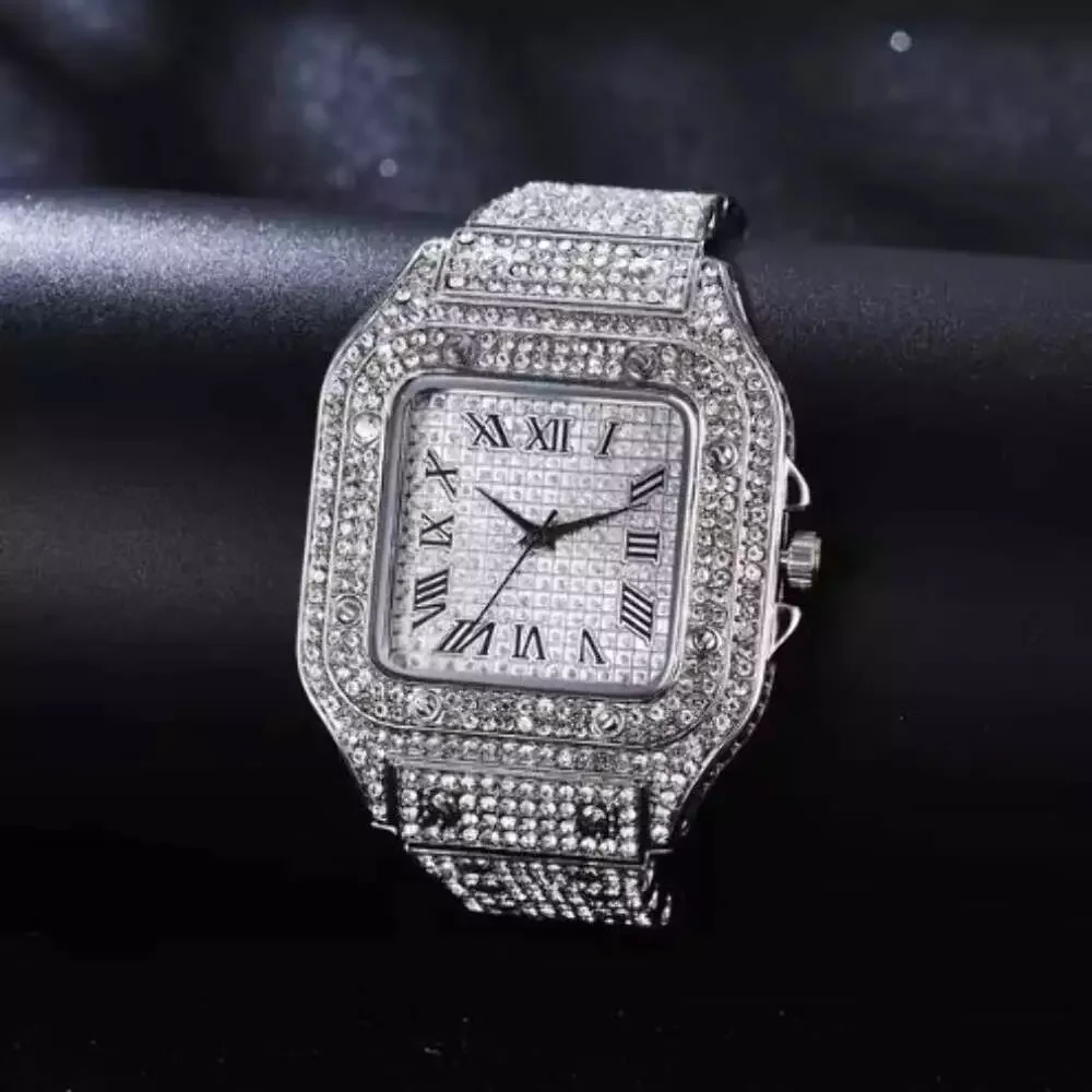Wholesale Supply Unisex Diamond Watch for Gifting Propose Handmade Diamond Watch at Affordable Price