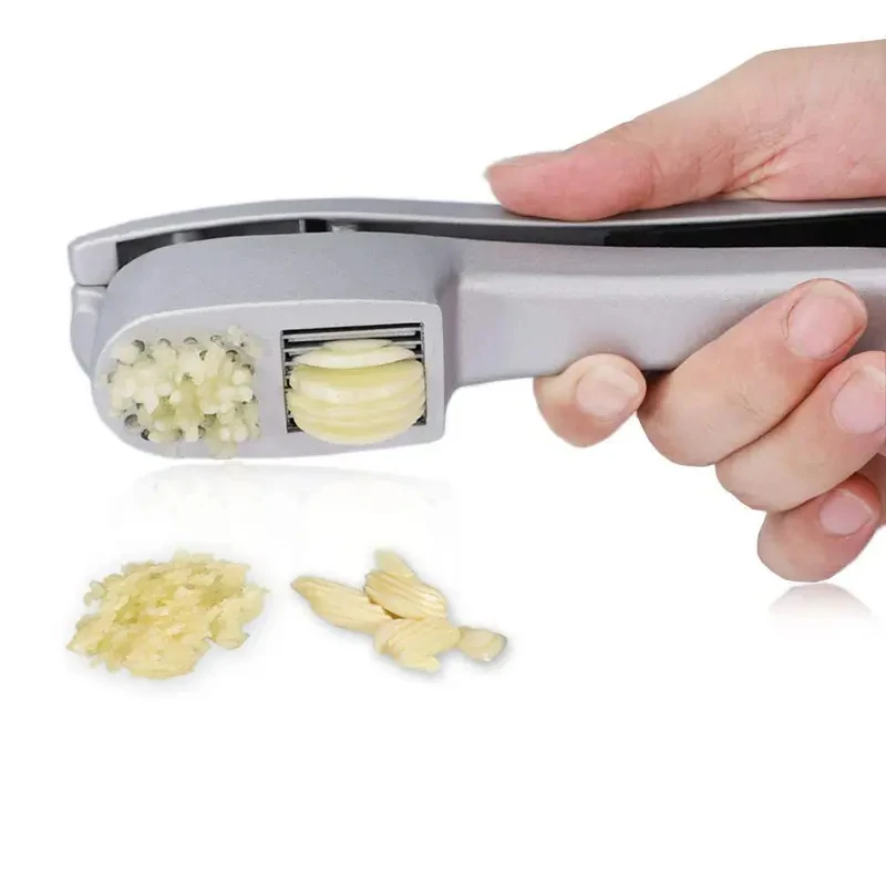 Garlic Press Mincer Ginger Crusher Peeler Squeezer Heavy Duty Aluminum Alloy Garlic Presser Chopper Professional Food Grade