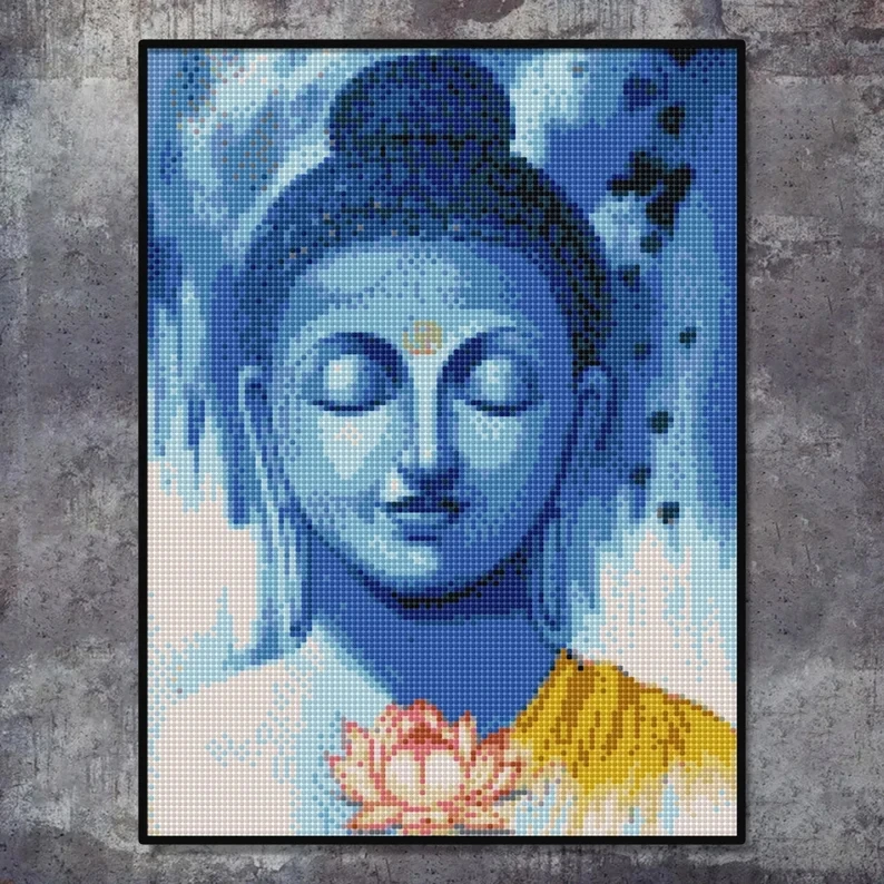 LS Buddha statue diamond embroidery kits DIY full drill diamond painting religious Paint with Diamonds Art Tree DIY Full drill