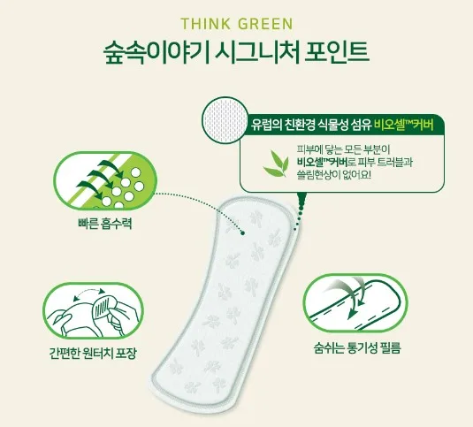 YEJIMIIN Forest Story Panty Liner (17.5cm) 20pieces | Feminine Hygiene