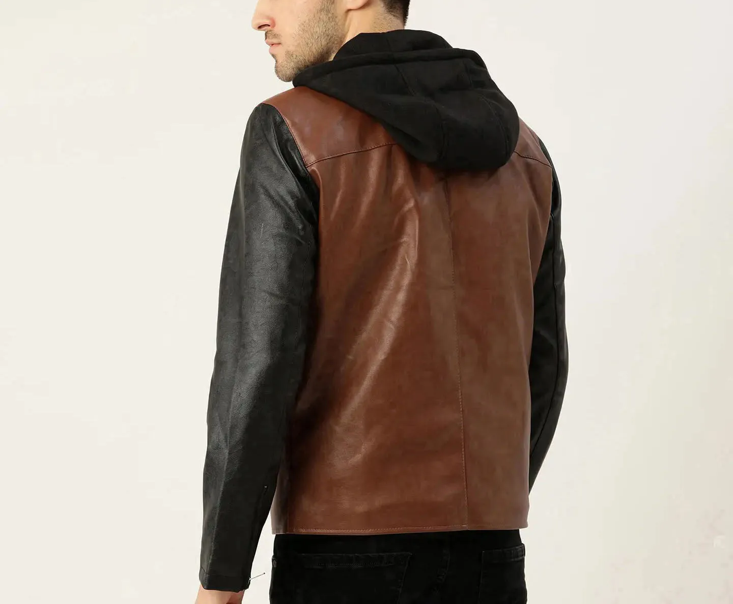 Custom made Men Fashion Leather Jacket High Quality Durable Lightweight Leather Silk original leather jacket For men