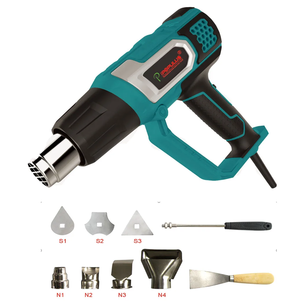 iPOPULUS RF16-A2 220V-240V 2000W Light Comfortable Hot Air Gun/ Heat Gun with Continuous Temperature Control