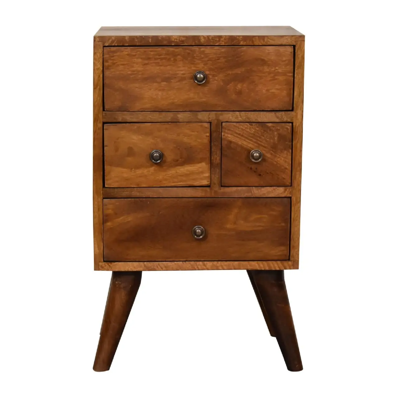 OEM Customized Design Indoor Home Furniture Home Luxury Natural Wooden Bedside Table Manufacturer From India
