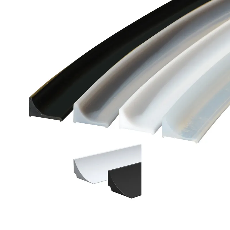 Kitchen self-adhesive water barrier bar edge banding rubber countertop edging silicone countertop water stopper strip