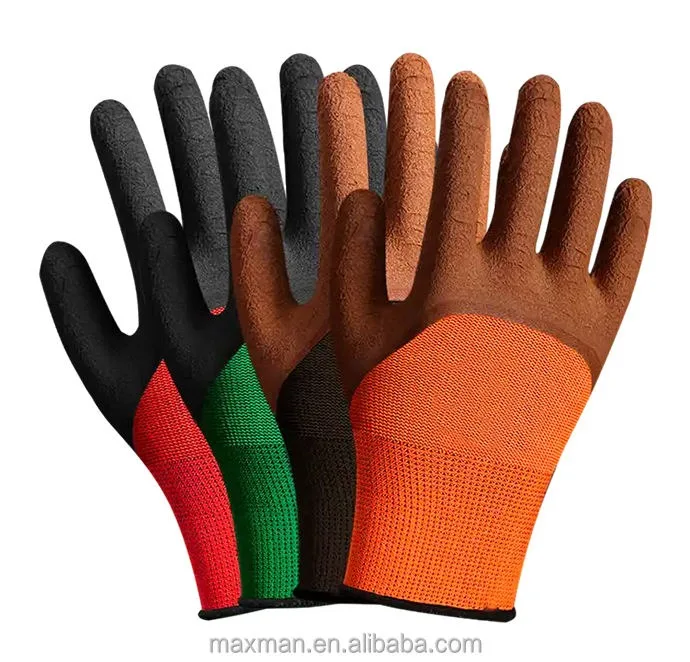 MaxiPact Wholesale landscaping hand protection industrial palm waterproof En gardening nitrile safety work gloves