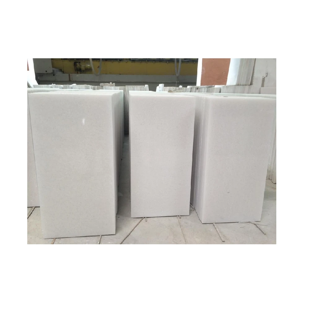 Marble Stone Milky White marble Slabs Honed Finished Used for wall cladding 30x60x2cm Wholesale