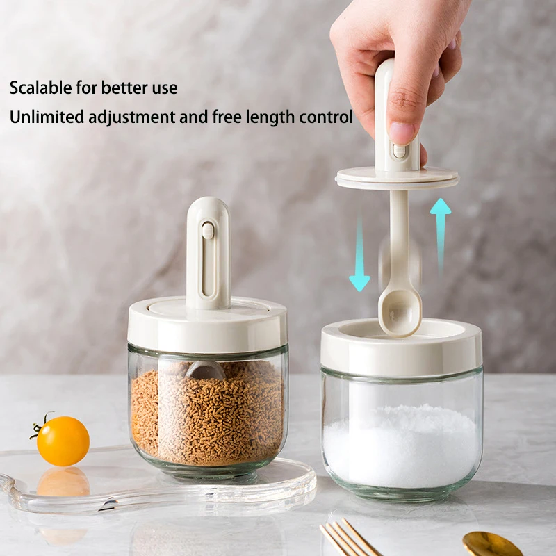 Expandable seasoning bottle, household kitchen seasoning box, packaged salt and monosodium glutamate seasoning can