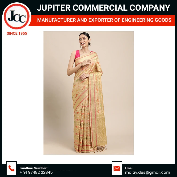 2023 Fashion Custom Design 100%  Organza Indian Saree Fabric For Wedding