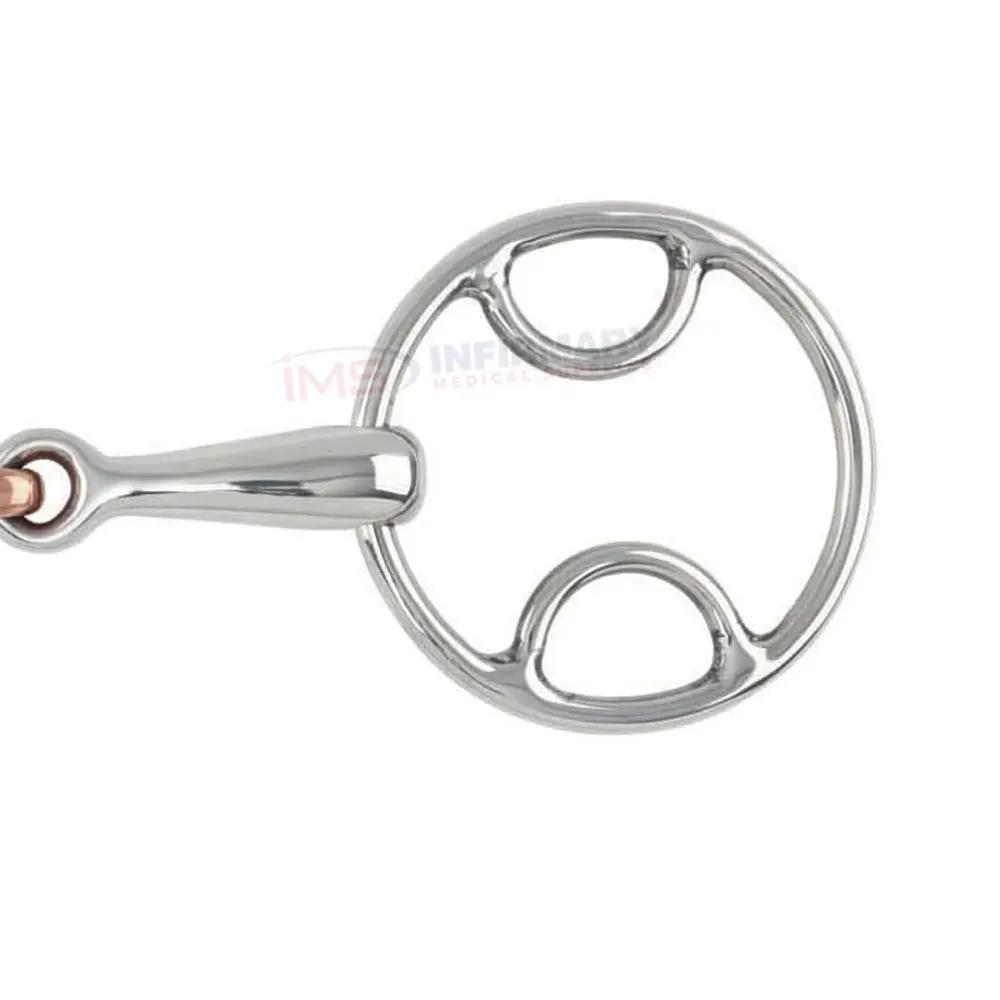 Stainless Steel Ring Snaffle Bit Mouthpiece Horse Bit Horse Equipment 13.5cm Stainless Steel Horse Bit