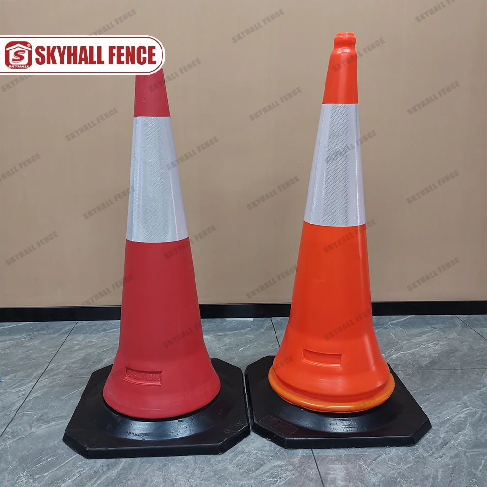 Plastic Road Safety Traffic Cones in Red/ Orange/ Green/ Blue Colors