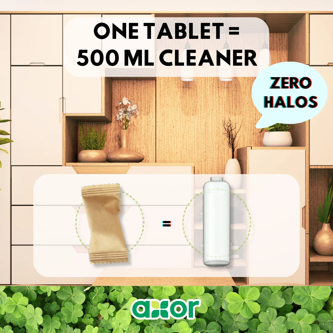 Eco Friendly Water-Soluble Effervescent Tablet For Multipurpose Powerfull Cleaning Yellow Colour Eco Label Made In Italy