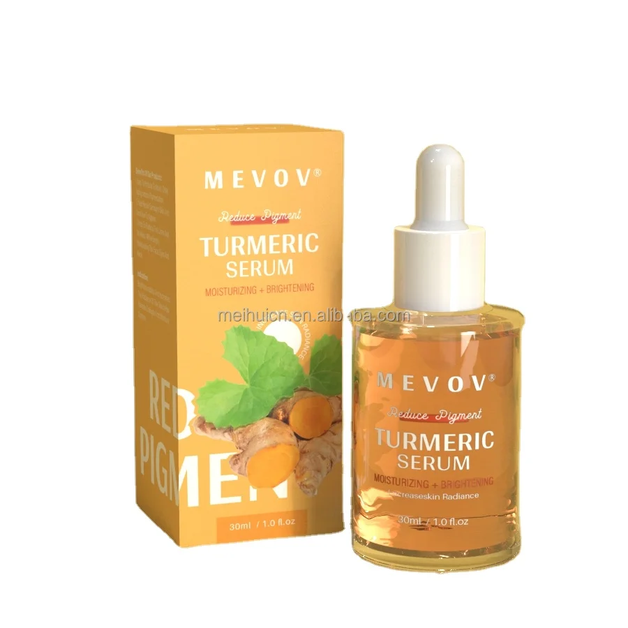 Private Label Face Serum Kojic Acid Facial Skin Care Serum Fights Acne Antioxidant Dark Spot Correcting Turmeric Oil