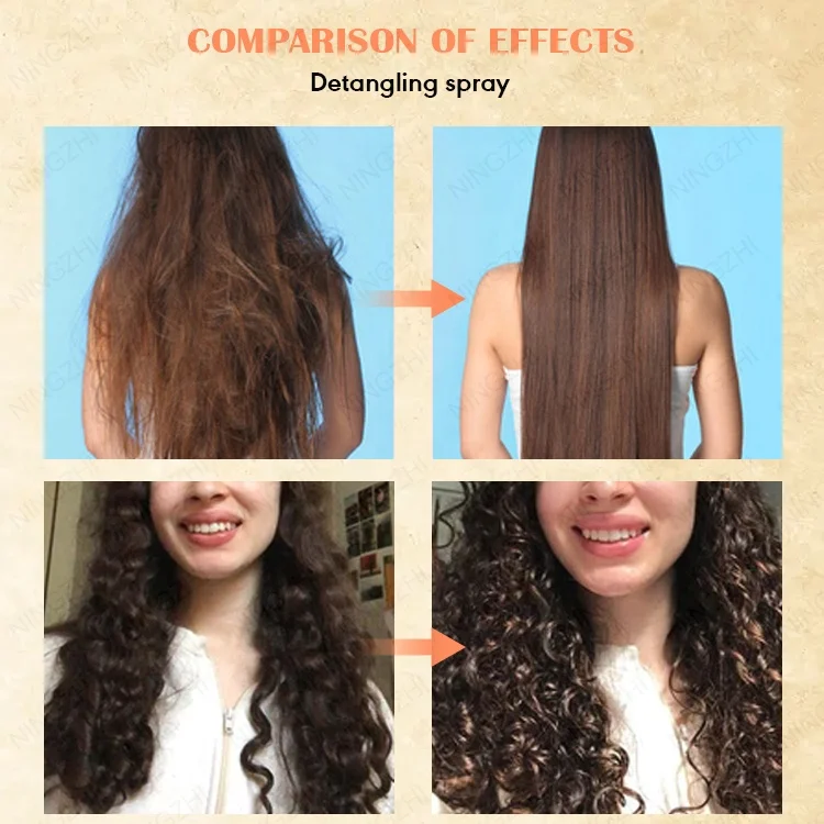 Cheaper natural wig detangler spray detangling spray for synthetic hair