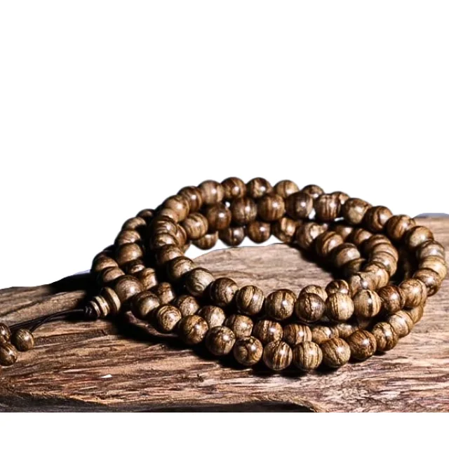 Best Quality Agilawood Bracelet Aloeswood Agarwood Bracelet Round Beads Vietnam Agarwood Wholesale Prices Made in Vietnam