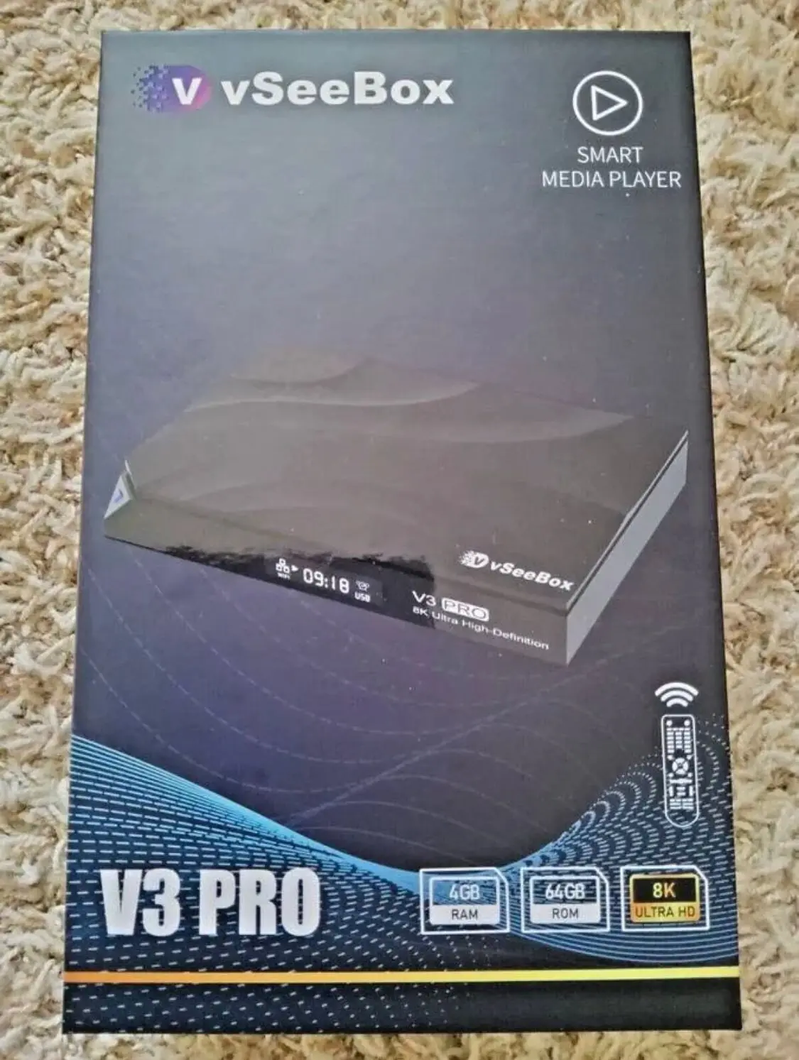 VseeBox V3 Pro Newest Smart Box Android 11 TV Box 4GB RAM 64GB+128GB Storage,Premium 8k HDMl