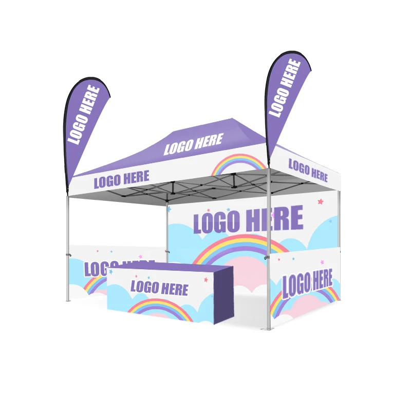 Heavy Duty 3X3/3X4.5/3X6 Custom Print Small Stall Pop Up Tent Trade Show Aluminium Exhibition Tent Gazebo for Event
