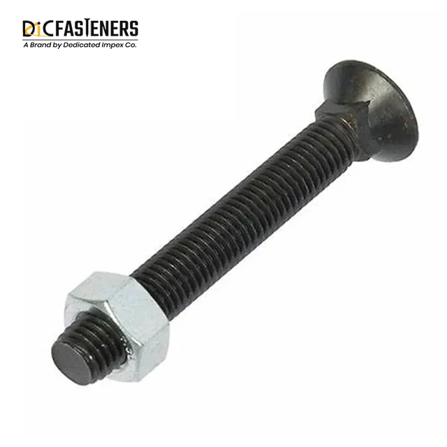 DIN605 DIN608 Grade 8.8 10.9 12.9 Plow Bolts with Hex Head M12 Model Number M20 Thread Size 8mm-45mm Length Bag Packaging