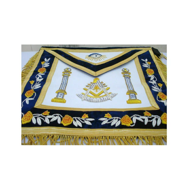 Top High Quality Customized Masonic Apron For Embroidered Logo / Wholesale Cheapest Price Best Material Masonic Regalia Aprons