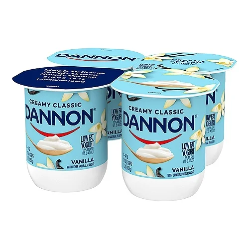 Dannon Creamy Nonfat Yogurt, Strawberry 4oz Wholesale