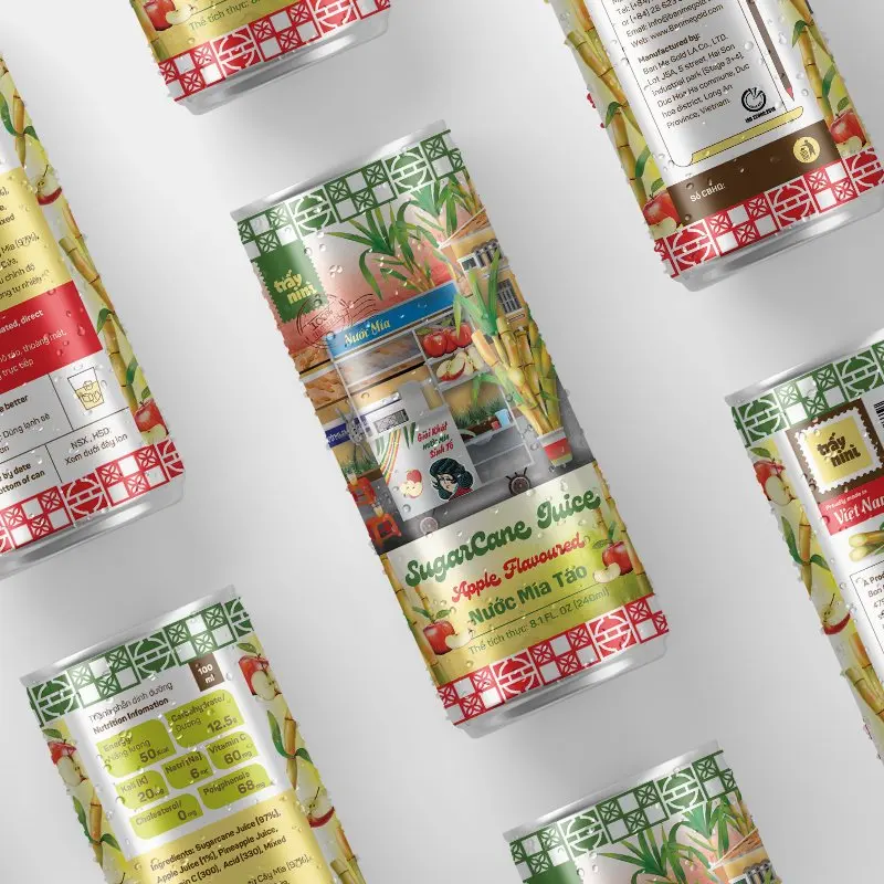 Популярный товар-сок яблочного сахарного тростника с естественным вкусом и хорошим здоровьем, 240 мл в банке или 10 кг в асептическом пакете