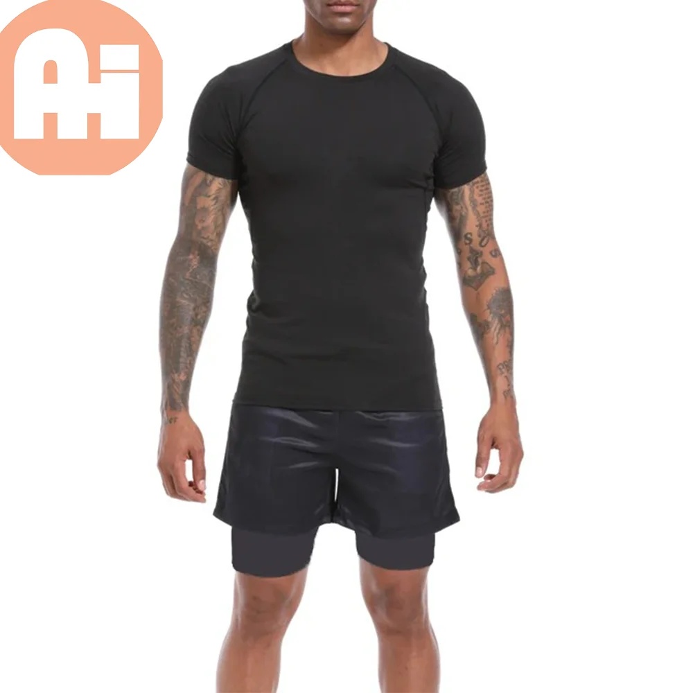 Oem High Quality 2024 Gym T shirt For Men Custom Sports wear T shirt Wholesale Solid Colour Gym Shirt