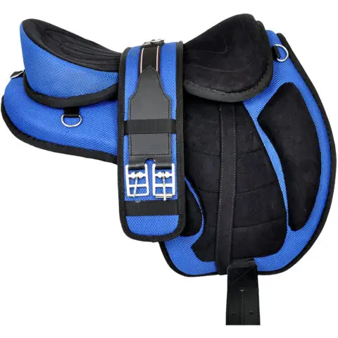 Freemax Light Grey Horse Saddle Trees Matching Synthetic Stirrups and Girth English Racing Product for India Horse Riding