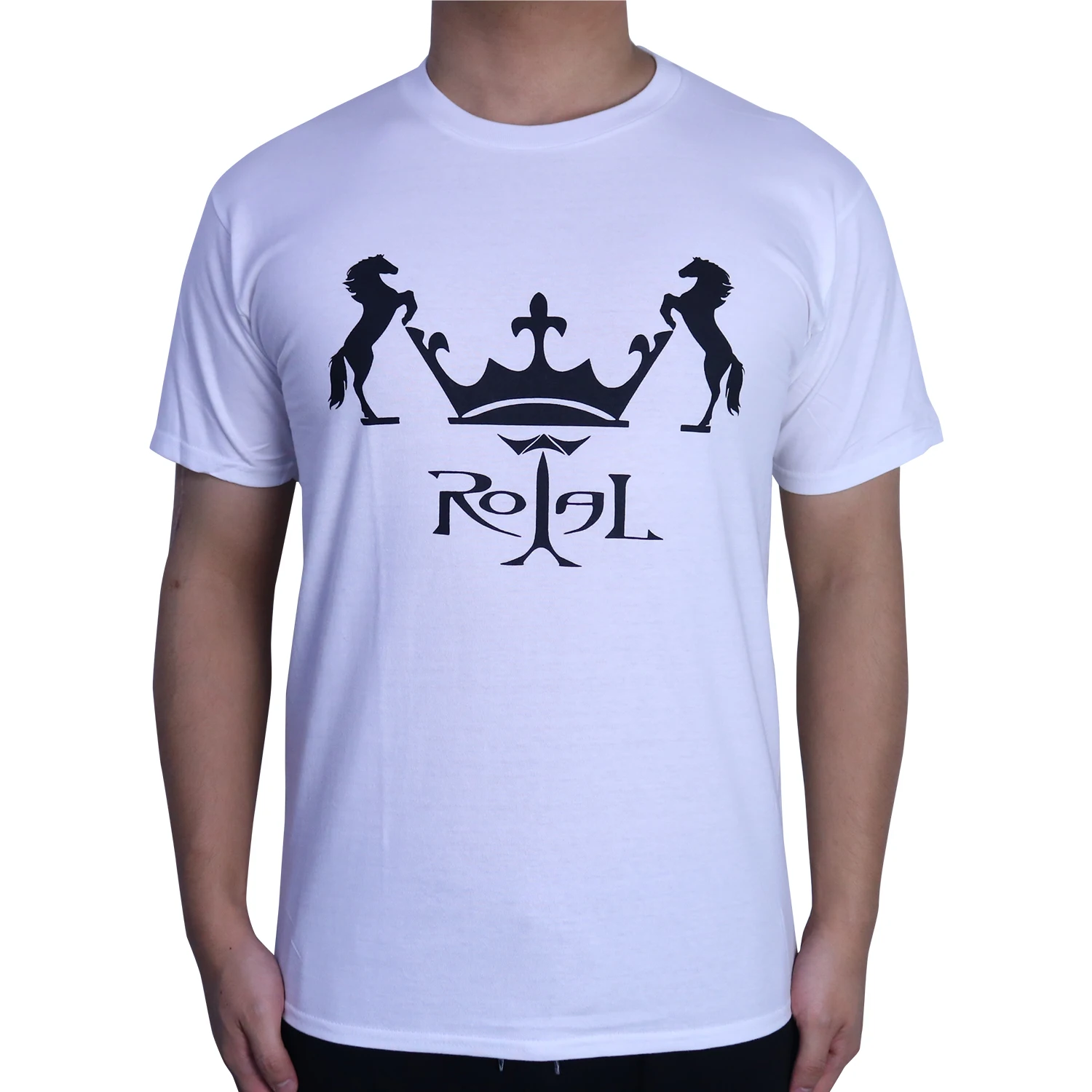 High Quality Customization Logo Design Cotton Polyester Bodybuilding Fashionable Plain Round Neck Men T Shirt