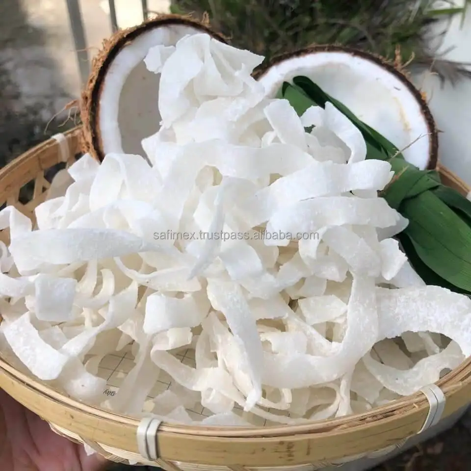 Сушеный кокос изготовлен из 100% кокосового мяса используемого для начинки