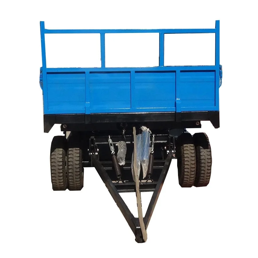 Buy Top Quality 4 Wheel 3-10 Ton Agriculture Farm Trailer 2 Wheel hydraulic dump tractor trailer