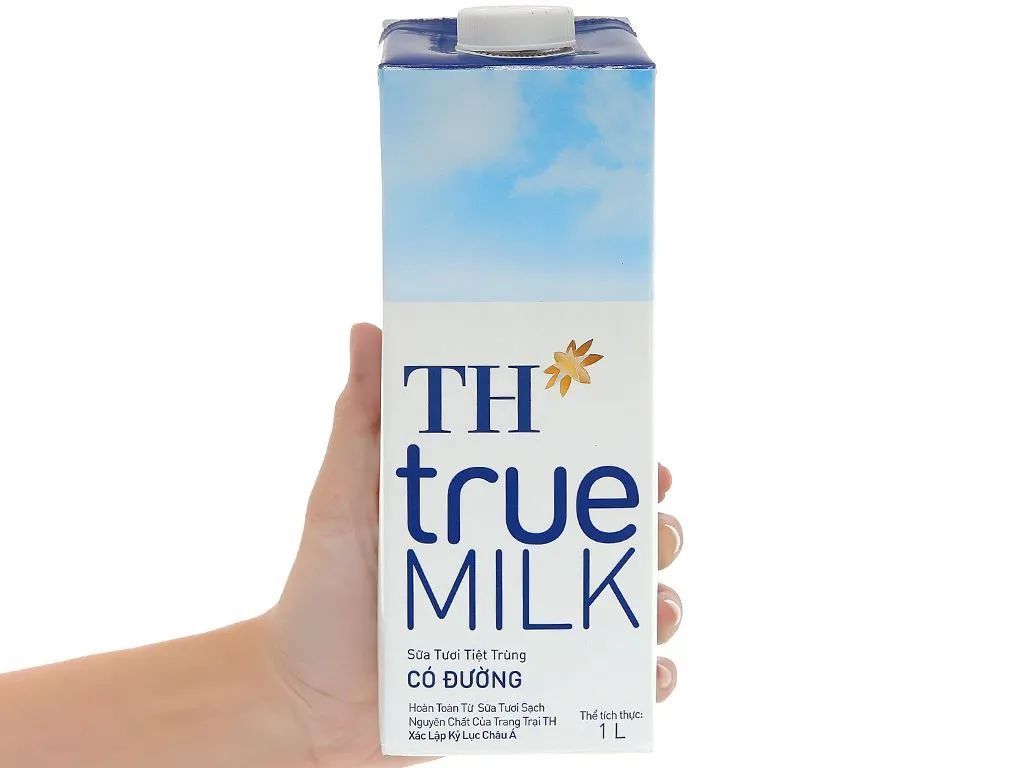 Fresh milk pasteurized chocolate TH true MILK 180ml