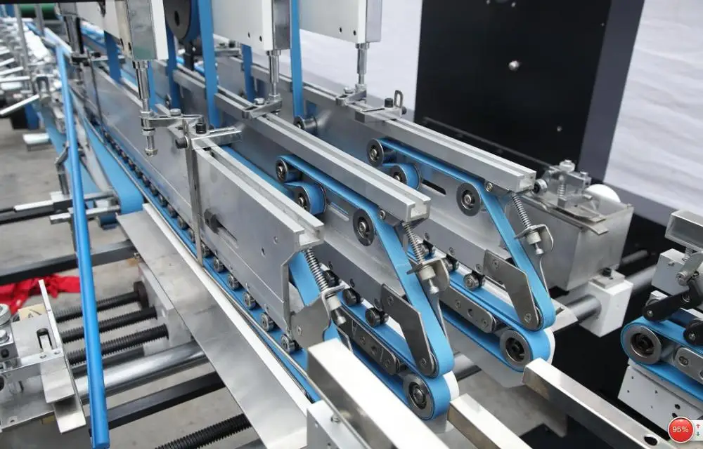 Automatic Corrugated paperboard folder gluer machine adhesive box folding and gluing manufacturers