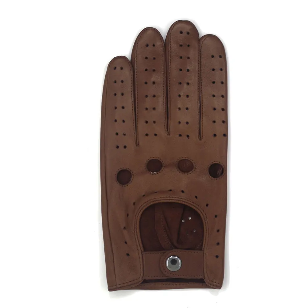 Top Quality Customized Logo Printed Unisex Leather Driving Gloves / Winter Warm Touch Screen Leather Made Unisex Driving Gloves