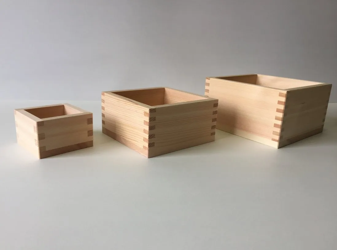 Hinoki Masu traditional wooden tumbler 900ml Japanese Masu Wooden Sake Cup Hinoki Wood Sake Cups Box