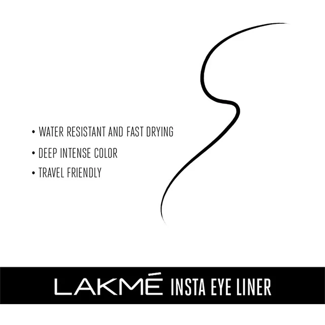 Lakme Eye Liner - Insta Liner (Quick Dry Eye Liner) Black