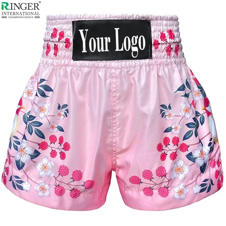 New Arrival Soft Wear Men Muay Thai Shorts Wrestling Fight Shorts Muay Thai Boxing Shorts