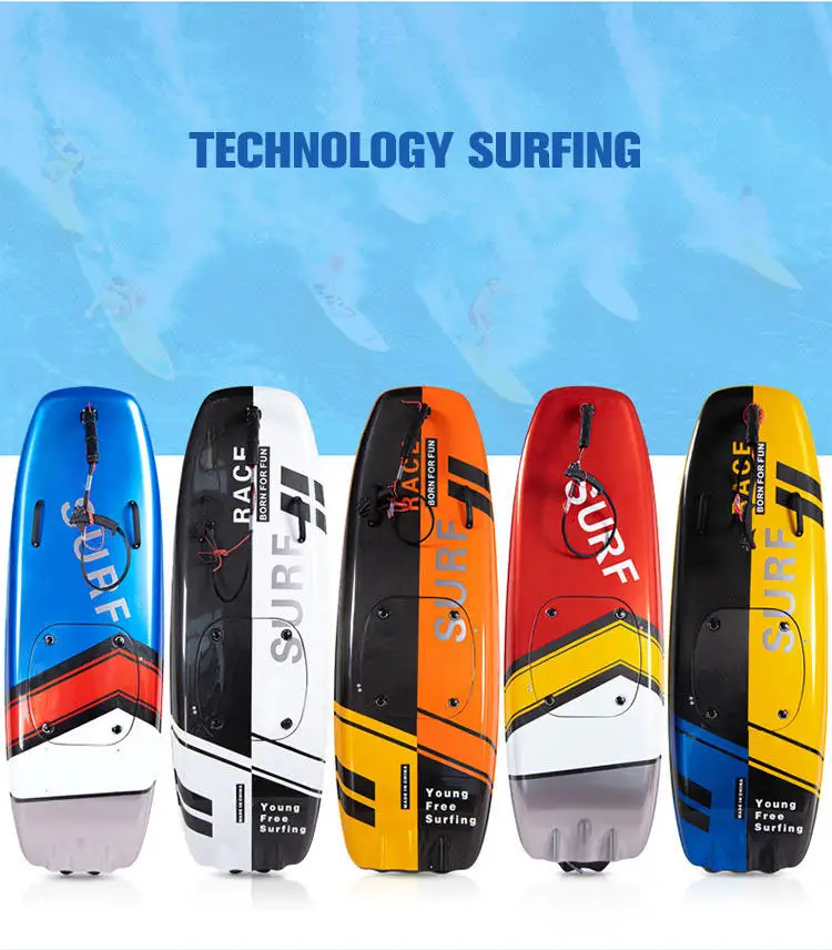 Carbon fiber surfboard 2stroke water-cooled engine surfing petrol gas motorized surfboard