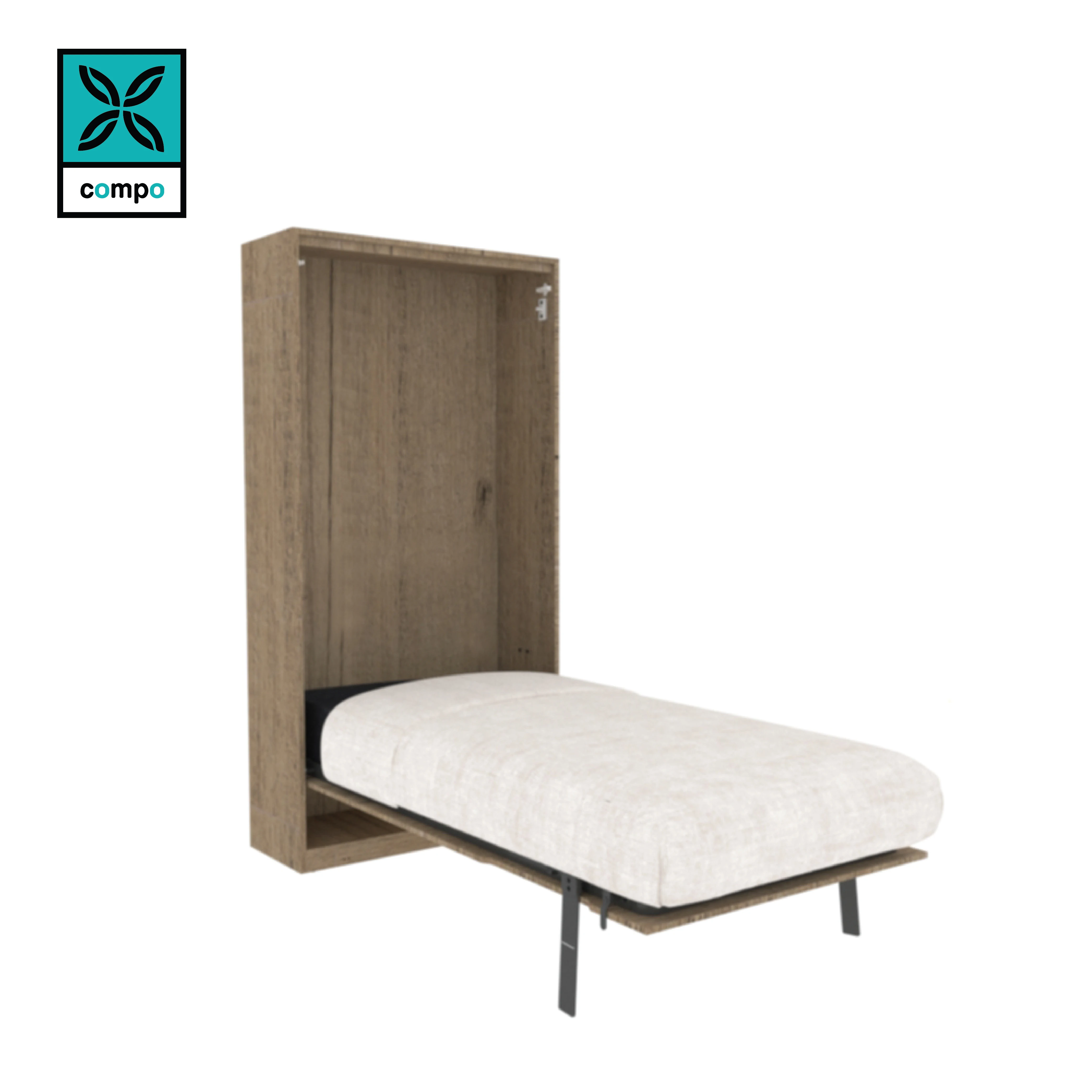 Bedroom Furniture Wall Bed Mechanism Space Saving Furniture Vertical Murphy Wall Bed Mechanism Single Bed Frame 910X1910