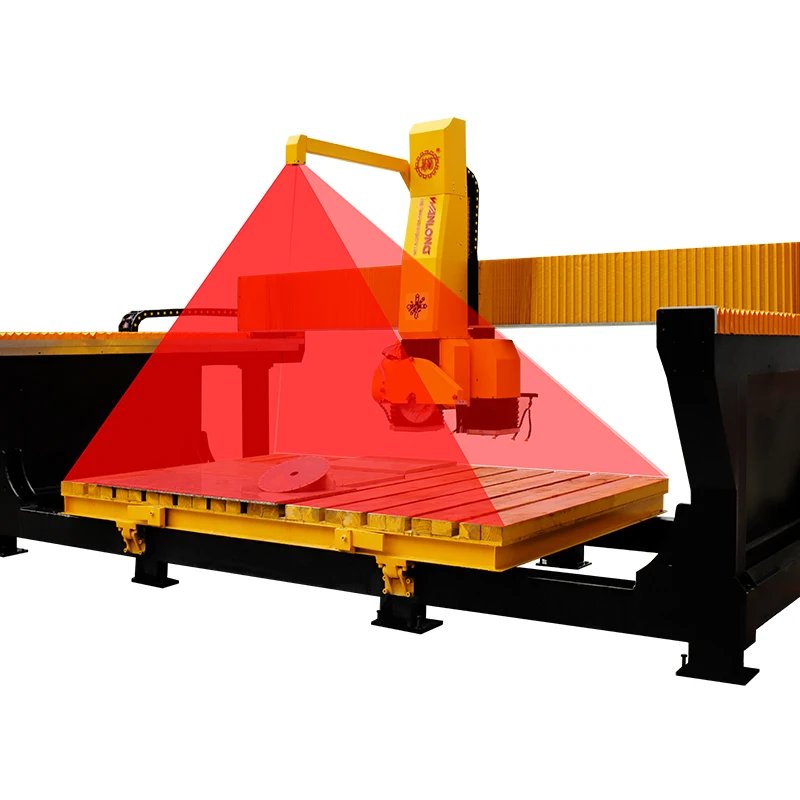high precise 5 axis processing cnc bridge saw marble stone cutting machine