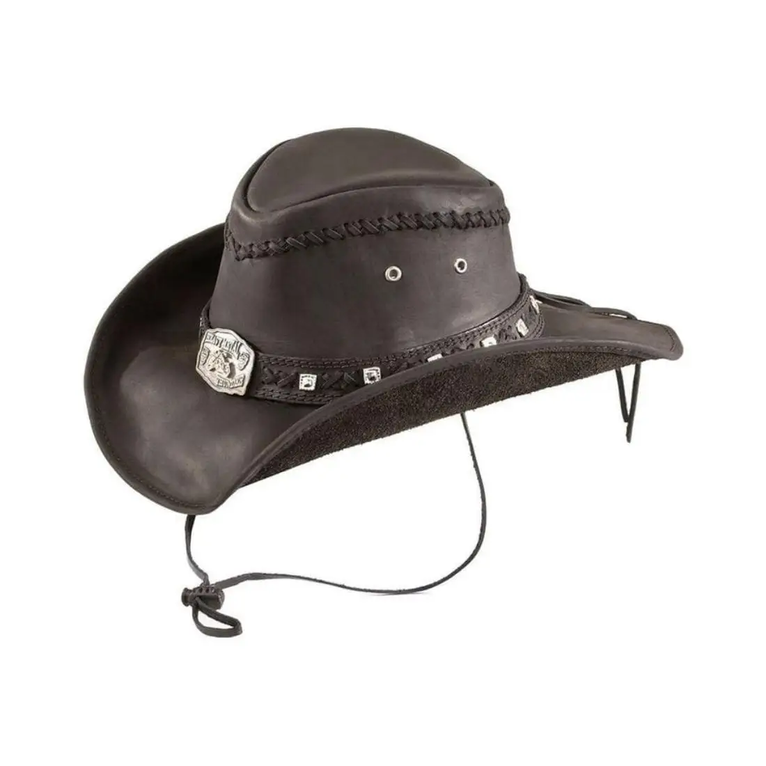 Available Stock Genuine Cow Leather Cowboy hat light In Weight Good Quality Vintage Style Adventurous Hat At Reasonable Prices
