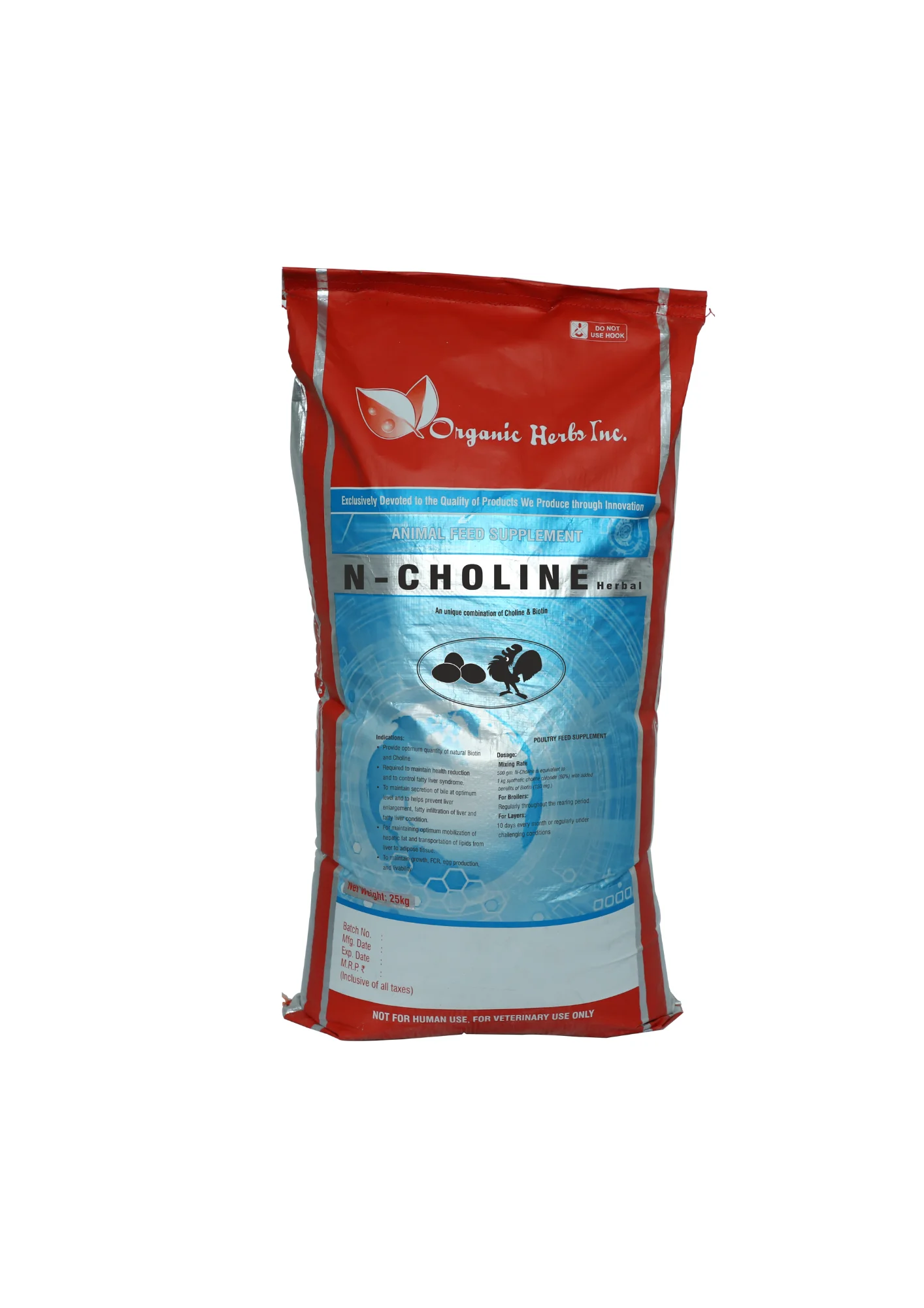 Natural Substitute for synthetic Choline Chloride for poultry and swine production without side effects- N-Choline DS