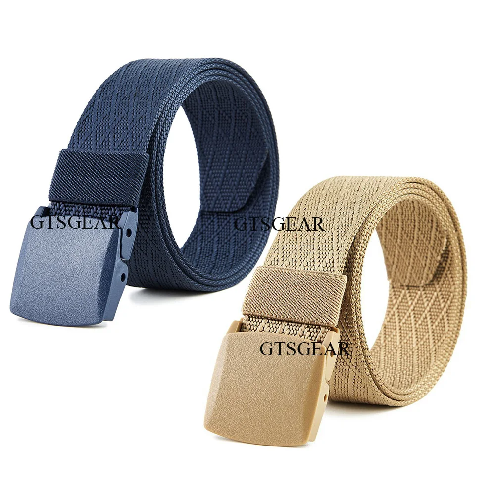 BL14 Nylon braided inner belt, leisure plastic buckle, gift belt hiking biking outdoor sports quick release belt
