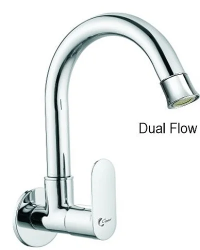 CORSA ALEXA Series Brass Faucet Dual Flow Quarter Turn Aerator with Chrome Finish Foam Flow 4 Basin Kitchen Bathroom Outdoor Use